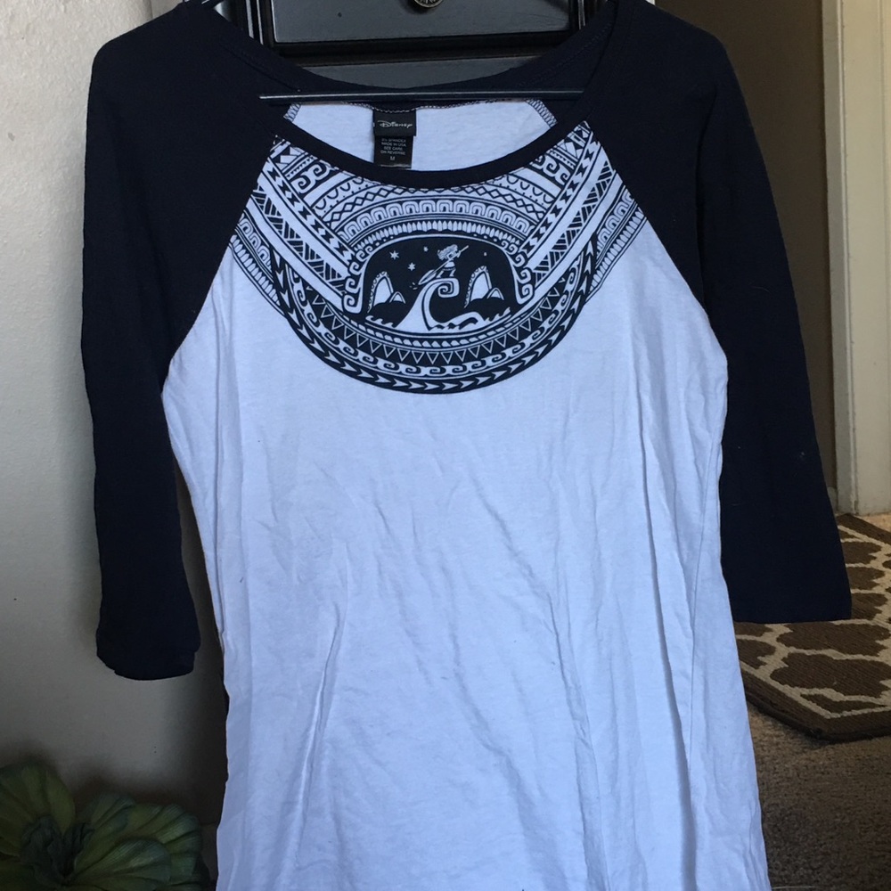 Moana print Baseball Tee